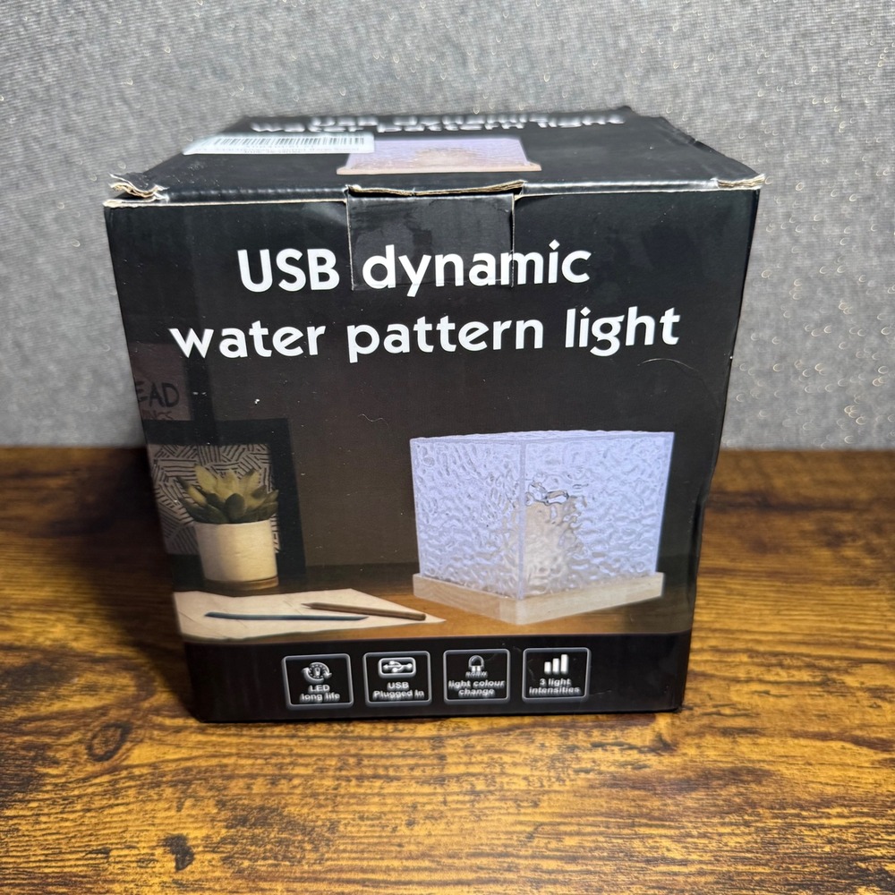 Dynamic Water Pattern Light RGB Color Changing LED Projector Night Lamp Remote